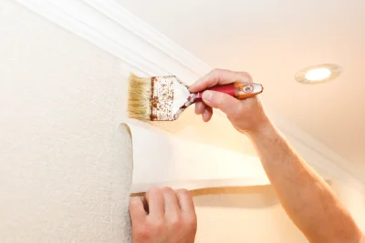 Pose de papier peint aux Essarts-lès-Sézanne — revêtements muraux et toiles de verre